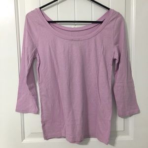 J. Crew Tops - NWT J. Crew Orchid Purple 3/4 Sleeve Tee J. Crew Tops - NWT J. Crew Orchid Purple 3/4 Sleeve Tee